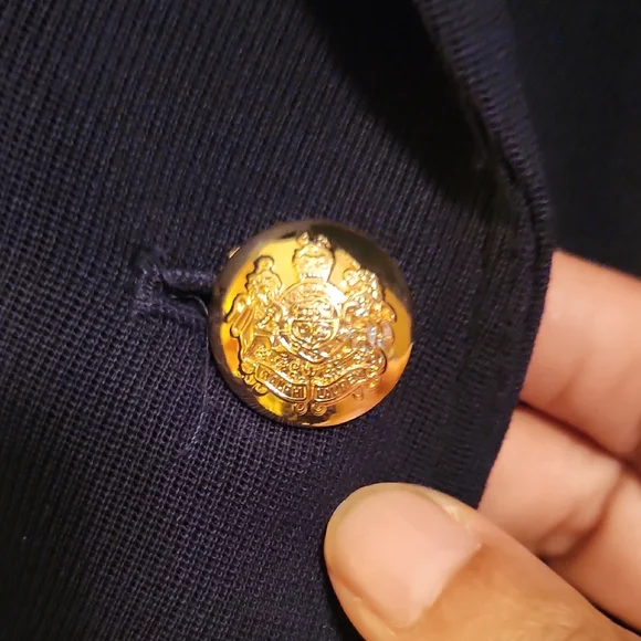 Lauren Ralph Lauren Black Blazer with Gold Accents - Picture 4 of 6